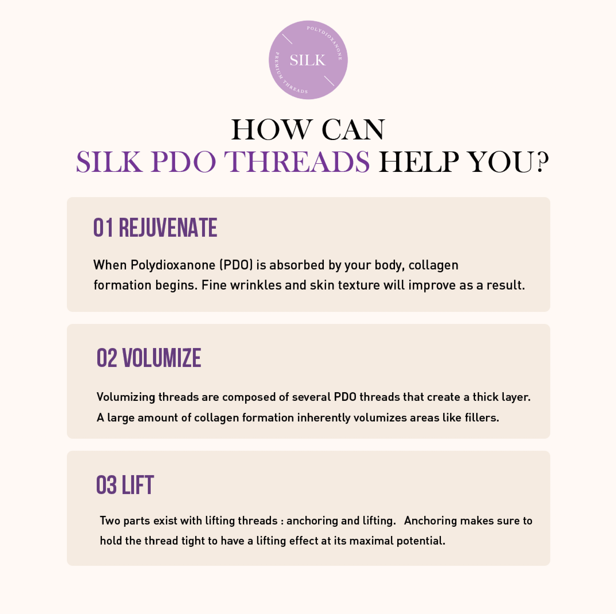 SILK PDO Thread- Effect efficiency how it helps and works